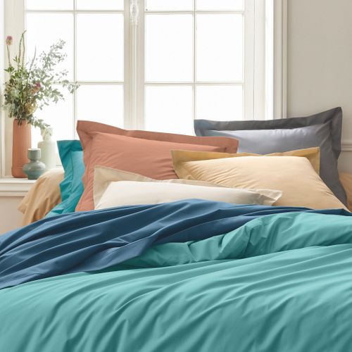 Taie D'oreiller 100% Percale Beige 65x65 Cm