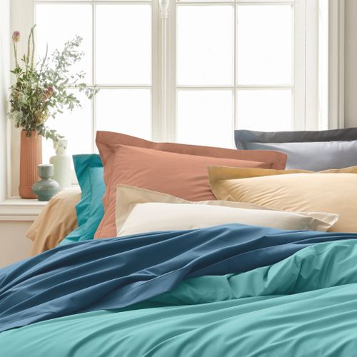 Taie De Traversin 100% Percale Cognac 86x240 Cm