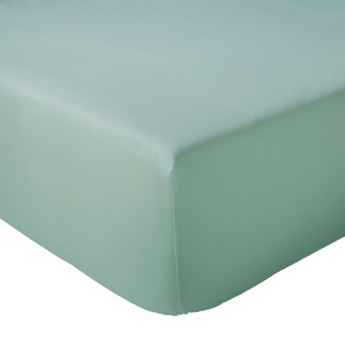 Drap-housse Pour Lit Relevable Percale De Coton Uni Bonnet 30 Cm - 180x200 Cm - Turquoise