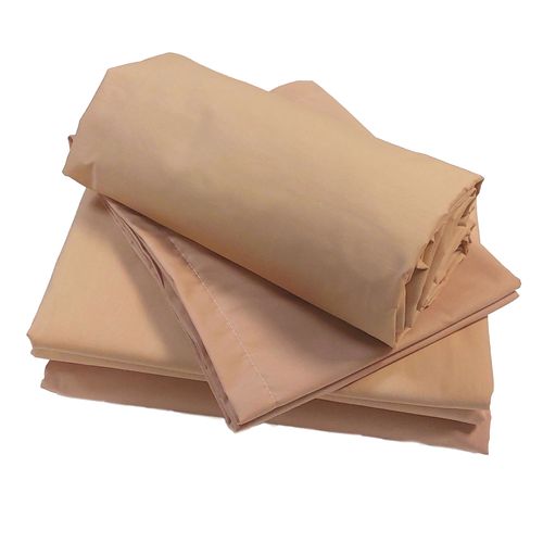 Drap-housse Pour Lit Relevable Percale De Coton Uni Bonnet 30 Cm - 180x200 Cm - Pêche