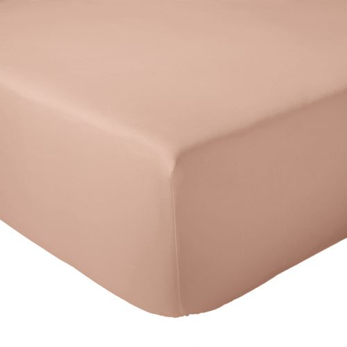 Drap-housse Pour Lit Relevable Percale De Coton Uni Bonnet 30 Cm - 180x200 Cm - Pêche