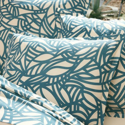 Parure De Lit Coton Serena Bleu 200x200 Cm