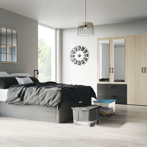 Boîte dessous de lit 50L VENTILO Bleu