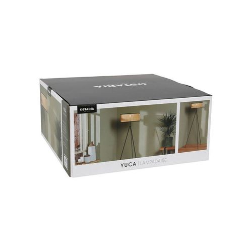 Lampadaire Trépied Yuca Abat-jour Cannage Ostaria