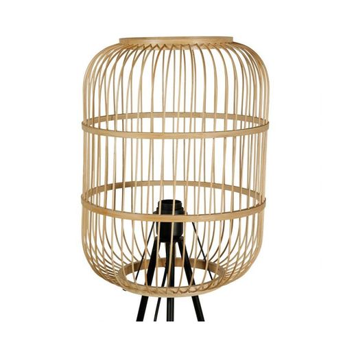 Lampadaire Trépied Métal Et Bambou Hanoï Ostaria