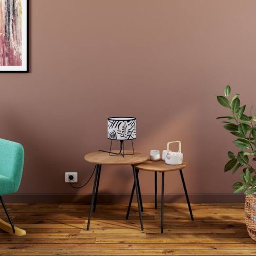 Lampe à poser H. 26 cm MALIA Noire