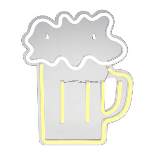 Néon Mural USB Chope De Bière Ostaria
