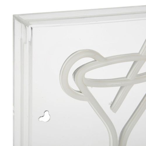 Néon Mural USB Verre Cocktail Ostaria