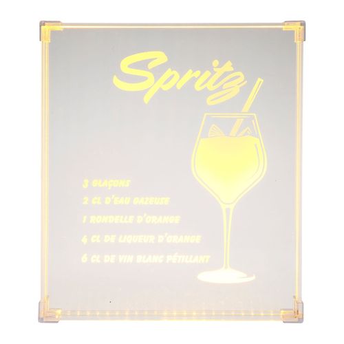 Néon Mural USB Recette Du Spritz Ostaria