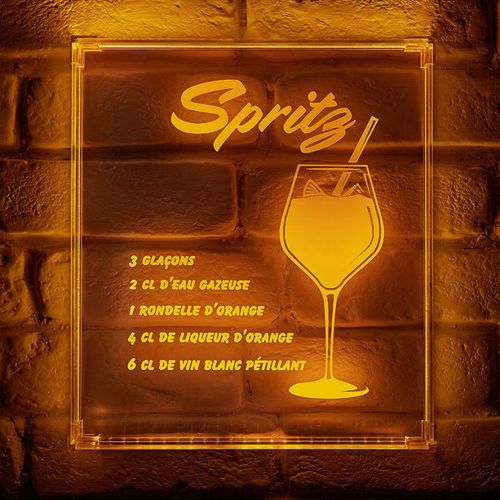 Néon Mural USB Recette Du Spritz Ostaria