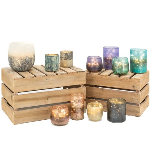 Photophore en verre teintÃ© t