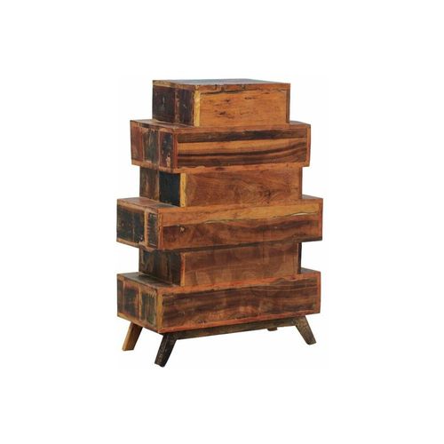 Commode 8 Tiroirs En Bois Recyclé Zigzag
