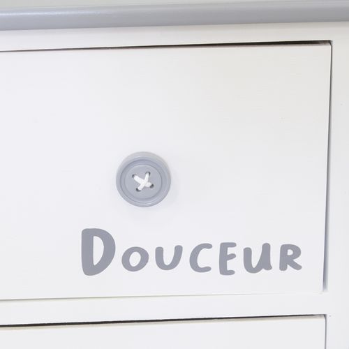 Commode/chiffonnier Bois ' Sérénité Et Douceur ' 6 Tiroirs