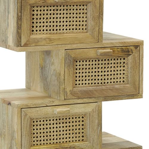 Commode Zig Zag En Manguier Et Cannage