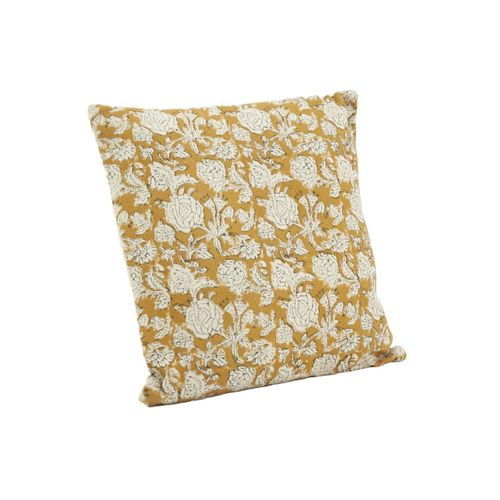 Coussin à Fleurs Jaune Et Blanc