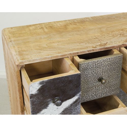 Commode En Manguier Vache 20 Tiroirs