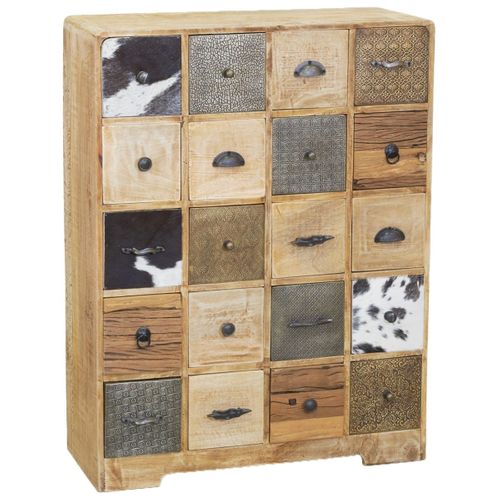 Commode En Manguier Vache 20 Tiroirs