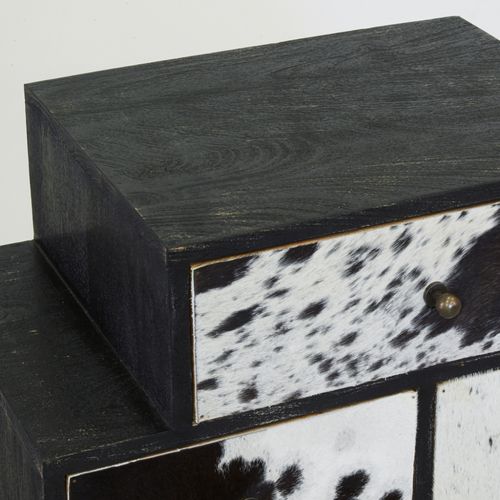 Grande Commode Zigzag Vache Noire