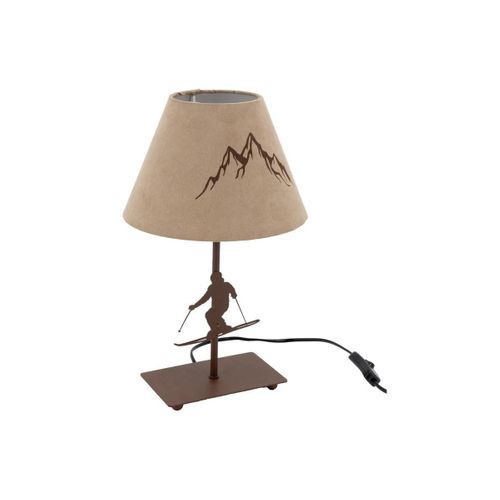 Lampe à Poser Métal Découpé Chatel Skieur