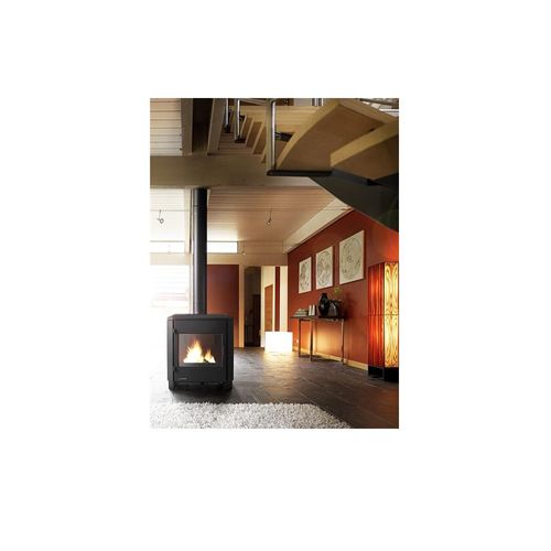 Pôele à Bois Fonte 8kw Noir - P916244