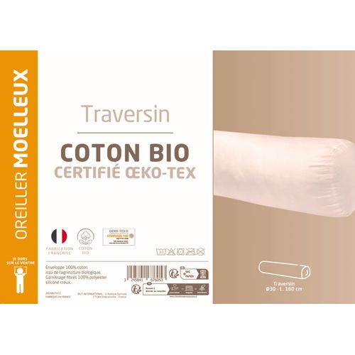 Traversin longueur 160 cm DREAMEA EDITION NEW COTON BIO