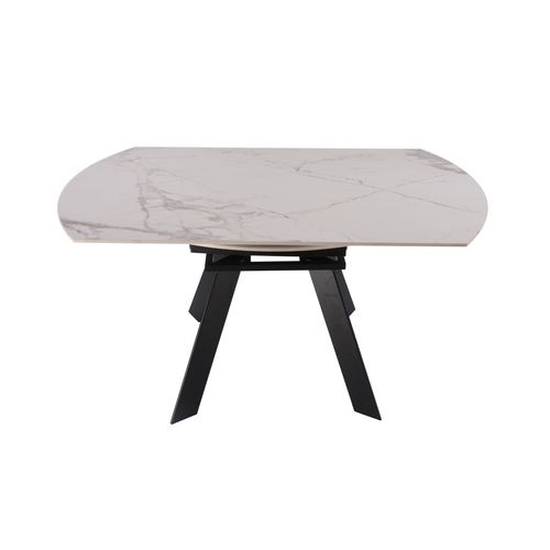 Table céramique L.150 cm AVA Blanc marbré