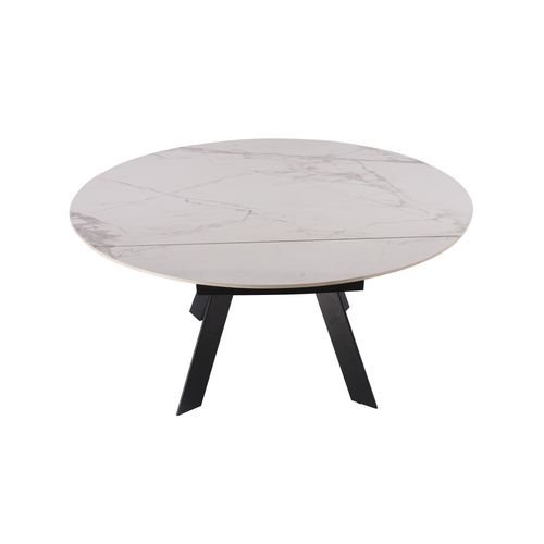 Table céramique L.150 cm AVA Blanc marbré