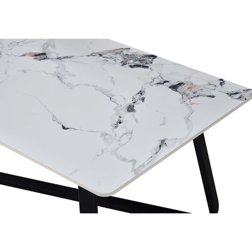 Table basse SIDONIE Effet marbre blanc