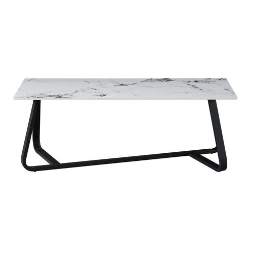 Table basse SIDONIE Effet marbre blanc