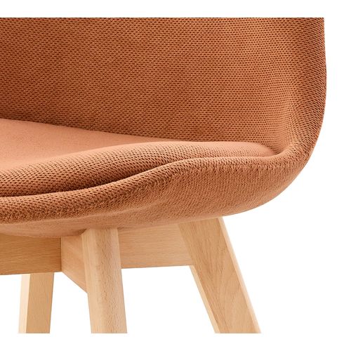 Chaise tissu NORVEGE Terracotta