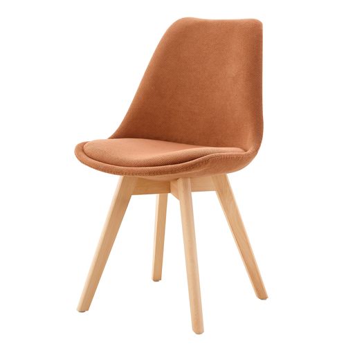 Chaise tissu NORVEGE Terracotta