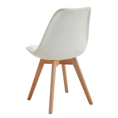 Chaise tissu NORVEGE Ecru