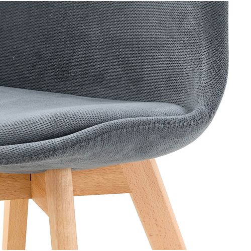 Chaise tissu NORVEGE Gris