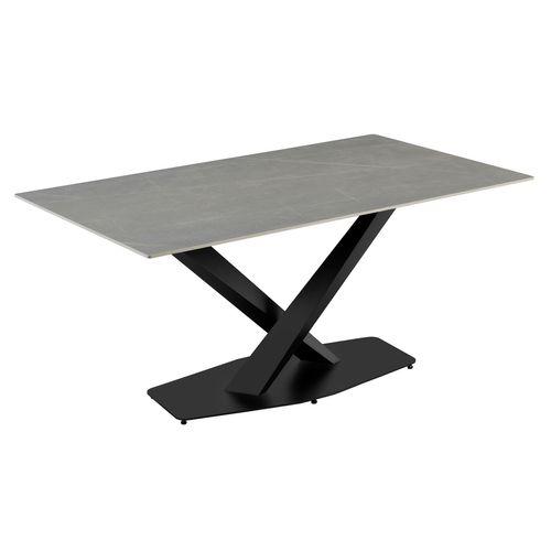 Table céramique L. 160 ELLA Gris clair