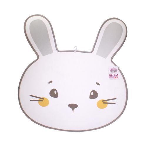 Tapis Mousse Enfant "lapin" 75x80cm Blanc