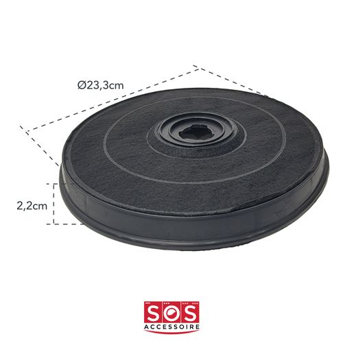 Filtre Charbon Ah4041f1 92x3597 Pour Hotte De Dietrich