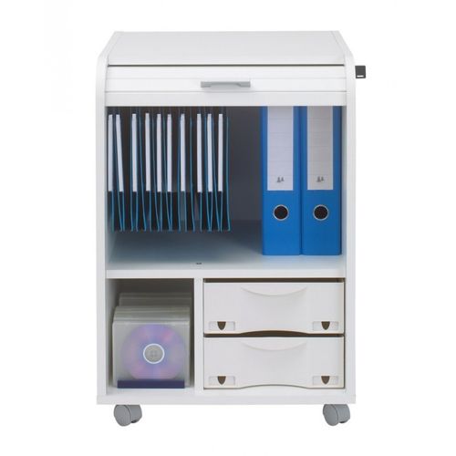 Caisson De Bureau Blanc 2 Tiroirs - Coloris: Fée 217
