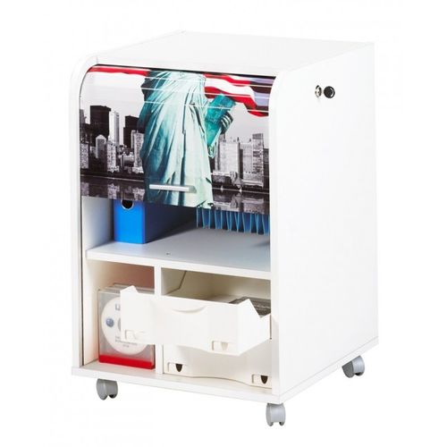 Caisson De Bureau Blanc 2 Tiroirs - Coloris: Liberté 505