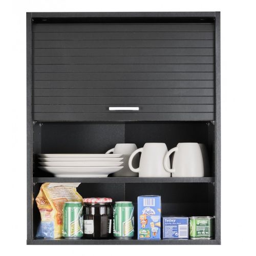 Meuble De Cuisine Noir 2 Etagères L 60 Cm H 72 Cm P 35 Cm