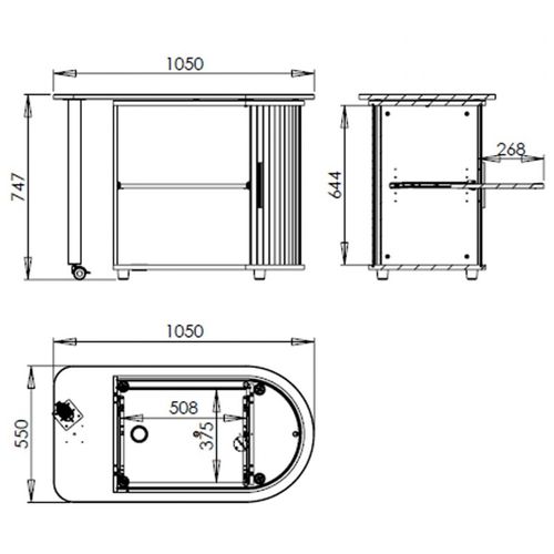 Bureau Informatique Blanc Et Table Pivotante - Coloris: Noir