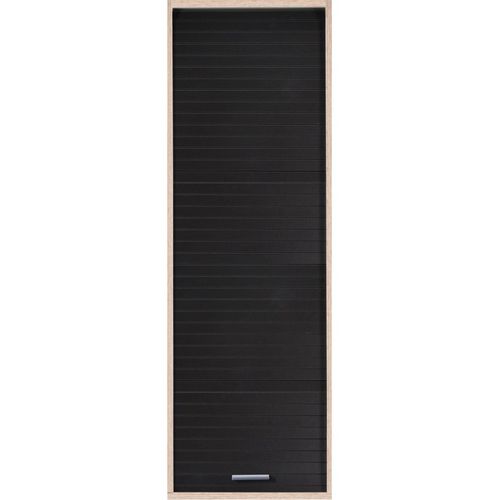 Meuble De Cuisine Haut Chêne Rideau Noir 4 Niches L 40 H 123.6 P 35 Cm