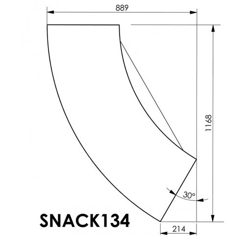 Comptoir D'accueil 2 Portes Blanc 135 Cm - Coloris: Rock 451