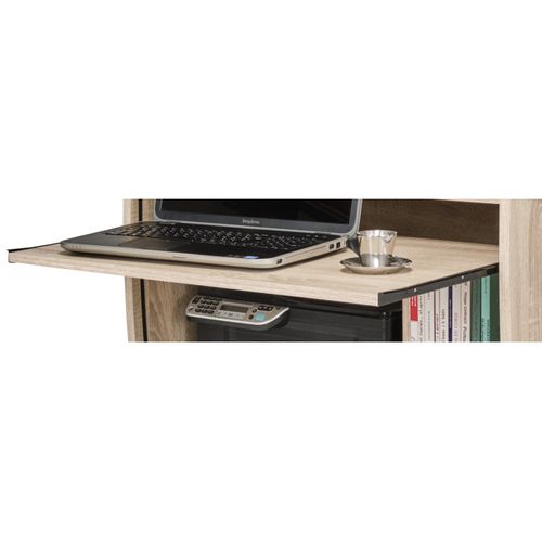 Armoire Informatique Galbée 80 Cm Chêne 6 Niches