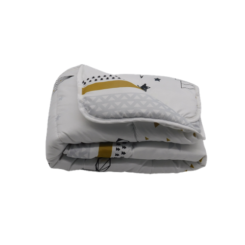 Couette Bébé Imprimée Sapin Futé - 80x120 - Toutes Saisons