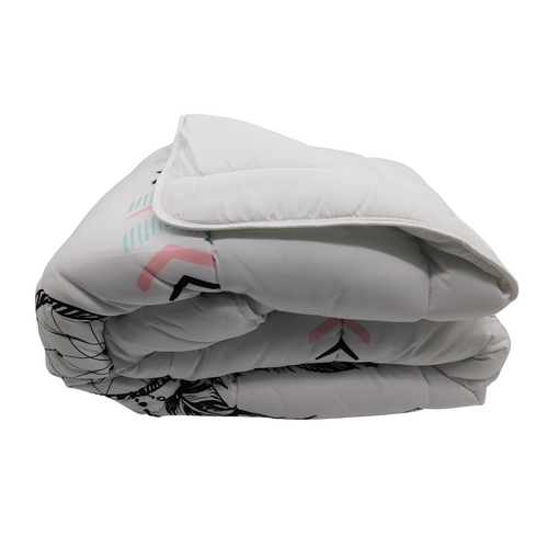 Couette Tempérée Imprimée Attrape Rêve Noir - 1 Ou 2 Personnes 200 X 200 - Mi Saison