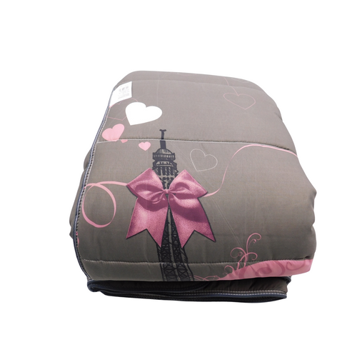 Couette Tempérée Imprimée Paris - 2 Personnes 220 X 240 - Mi Saison