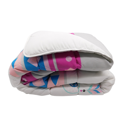 Couette Tempérée Imprimée Attrape Rêve Couleur - 2 Personnes 220 X 240 - Mi Saison