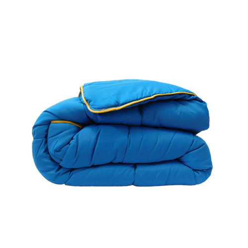 Couette Tempérée Bleu Pétrole - 2 Personnes 240x260 - Mi Saison
