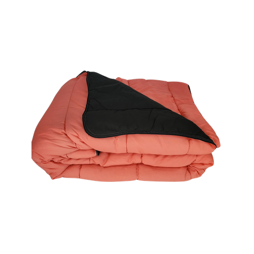 Couette Légère Corail / Noir - 2 Personnes 240 X 260 - Spécial Été