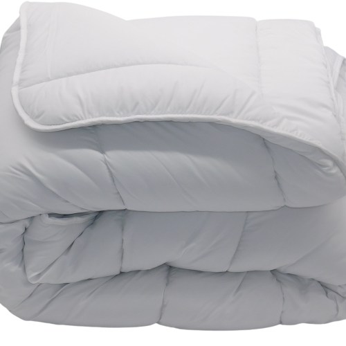Couette Chaude Blanche Coton - 2 Personnes 240 X 280 - Spécial Grand Lit